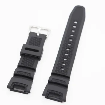 Mehke Silikonske Gume Watch Band Za Casio SGW-100 12 MM Moda Pazi Dodatki za Elastično Vodotesno Zamenjava Zapestnica Trak