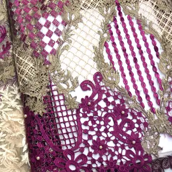 Najbolj Priljubljena Guipure Čipko Mehko Vezenje Afriške Kabel Čipke Tkanine Elegantno Nigerijski Švicarski Oblačila, Oblačila Večerno Obleko mv382