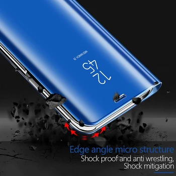 Ogledalo Ohišje za Samsung Galaxy A71 A 71 Flip Zaščitna Telefon Pokrovček Za Samsung A71 Primeru ohišja Za Galaxy A71 hoesjes