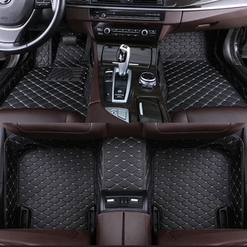 Po meri 5 Sedež avtomobila talna obloga za Mercedes E-CLASS W210 W212 W213 C207 C238 Zamenljivih A207 A238 T-Model preprogo Telefon žep