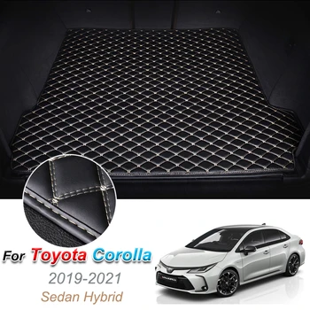 Po meri Usnje Prtljažniku Avtomobila Preproge za Toyota Corolla 2019-2021 Hibridni Zadaj Prtljažnik Talna Obloga Pladenj Preprogo Tovora Linijskih Avto Dodatki