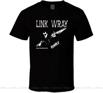 Povezavo Wray Klepetanje Retno Kitara Majica Črna Bela Tshirt za Moške Hitra Dostava Vrh Kakovosti Vrhovi TEE Majica