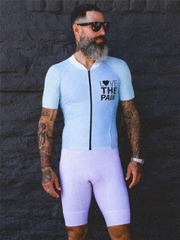 Tako Kul Kolesarjenje Skinsuit Bodysuit Triatlon Kratek Rokav Dirka fit Kolesarska Oblačila Maillot Kolesarjenje Kožo, Obleko Ropa Ciclismo hombre