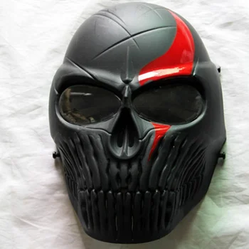 Taktično Airsoft Paintball Lobanje Masko Poln Obraz Vojaško Streljanje Lovski Pribor CS Wargame Cosplay Halloween Party Maske