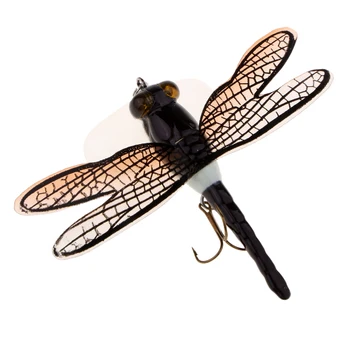 Topwater Vabe Popper Ribolov Vab Dragonfly Plavajoče muharjenje Muhe 6 g