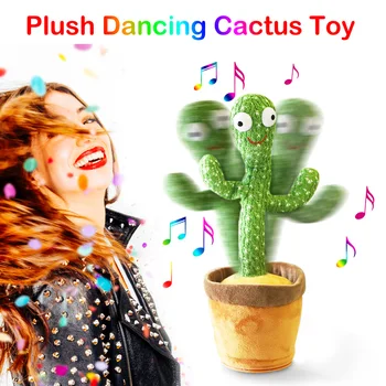 Tresenje Ples Kaktus Srčkan Plišastih Igrač Ples Plišastih Lutka Tresenje Ples Kaktus Polnjene Rastlin Igrača Otroštva Zgodnje Izobraževanje Igrača