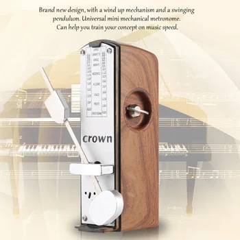 Ammoon Prenosni Mini Mehanske Metronom Univerzalno Metronom 11 cm Višina za Klavir, Kitaro, Violino Ukulele Kitajski Zither