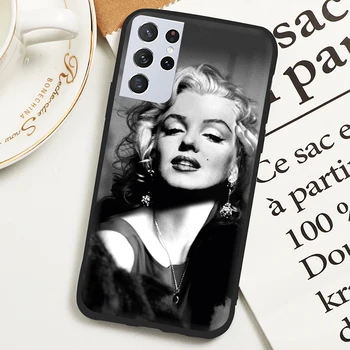 Audrey Hepburn Marilyn Monroe Za Samsung S30 S21 Pokrovček Za Samsung S30 S21 Plus Kritje Za Samsung S30 S21 Ultra Silikonsko Ohišje