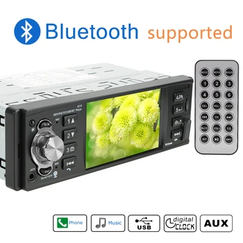 Bluetooth 4.2 1 Din 4.1 Palčni avtoradio Avto Deli ISO Daljinsko Multicolor Razsvetljavo TF USB Hitro Polnjenje Avdio Video MP5 Predvajalnik