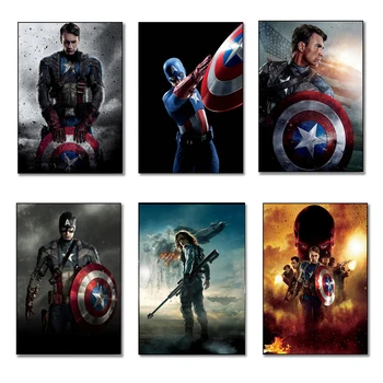 Captain America Marvel 5d DIY Diamond Slikarstvo Disney Mozaik Navzkrižno Šiv Kompleti Doma Dekor Diamond Vezenje Celoten Kvadratni Krog