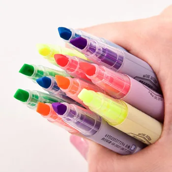 Deli 1pcs Barva Fluorescentno flomaster S731 Candy Barve Študent Grafiti Tiskovine Okusa in Svetle Barve