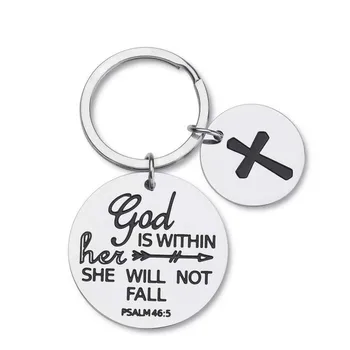 Inspirativno Darila za Teen Dekleta, Ženske, Prijatelji, Sestre Pismo Verz Keychain Hči Ključnih Verige Spodbujanje Key Ring