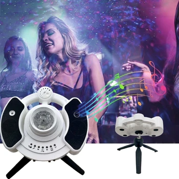 LED Projektorji z Zvezdami Lun Oblaki in Predvajalnik Glasbe z Stereo Bluetooth za Stranke Rojstni dan Okraski R58A