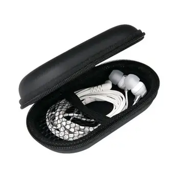 Ovalni Slog EVA Slušalke Nosijo Vrečke, ki Težko za Moč Bije PB in-Ear Slušalke Vrečke za Shranjevanje Primerih Black Box Za Moč Bije