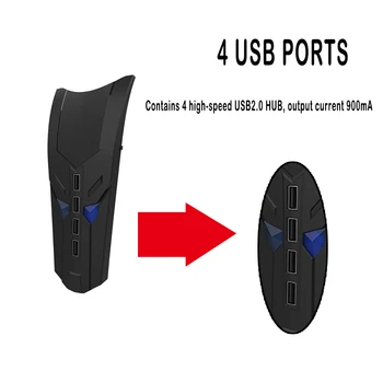 PS5 USB Hub Razdelilnik 4 V 1 Ločljivi Navpično USB Konzole Expander Adapter S 4 Vrati Za Playstation5 Krmilnik Dodatki