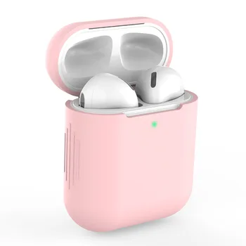 Silikonski Slušalke Primeru Barva Silikona Za Apple Airpods 1/2 Zaščitna Primeru Shockproof Bluetooth Brezžično Polnjenje Box Vrečko