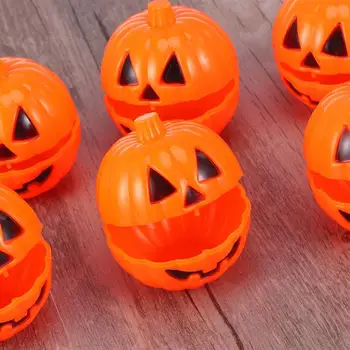 Smešno Presenečenje Bučna Plastičnih Buče-oblikovan Škatla za Shranjevanje Halloween Mini Darilo Polje Rekviziti Odprite Pokrov Otroške Igrače Antistress Za Odrasle