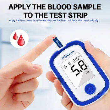 Z Glasovnimi Sladkorna Bolezen Glucometer 50 Testnih Lističev Za 50 Glukoze V Krvi Odkrivanje Merilnik Sladkorja V Krvi, Testnih Acidimeter Holesterola