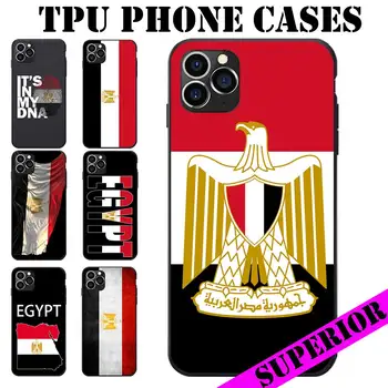 Za iPhone 5 6 7 8 S XR X Plus 11 Pro Max SE 2020 Egipt Zastavo, Grb Temo Mehko TPU Telefon Primerih Kritje Besedilo