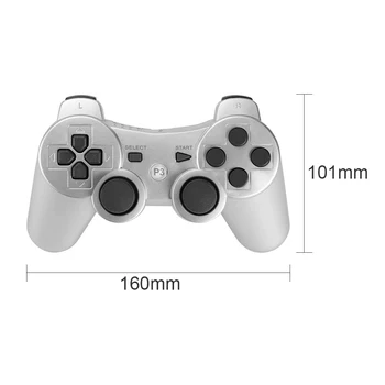 Za PlayStation 3 Brezžični Gamepad Dvojno Vibracije Krmilnik za Igre za Sony PS3 Palčko Joypad Pribor Dropship