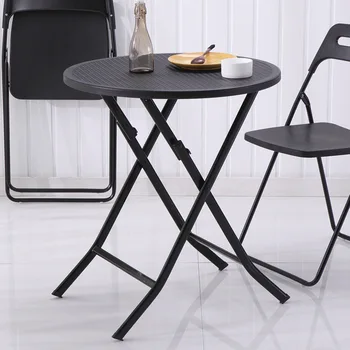 Zložljiva jedilna miza Nordijska preprost, plastična zložljiva miza doma jedo okrogle mize, spalnice spalnice tabela tabela kabina