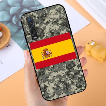 Španija špansko zastavo za OPPO Najdi X2 A92 A93 A72 A73 A53 A31 A32 A12 A12E A11X A1K AX7 A5 Neo Pro Black Primeru Telefon
