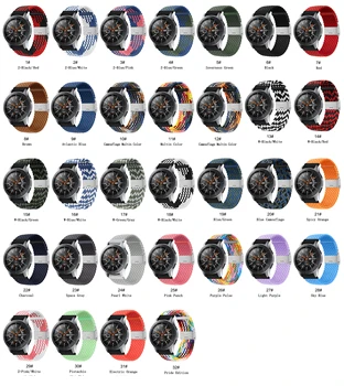20 mm/22 mm watch trak za Samsung Galaxy watch 3/aktivna 2/46mm/42mm/Prestavi S3 Nastavljiv Pleteni Solo Zanke Huawei GT/2/2e/Pro band