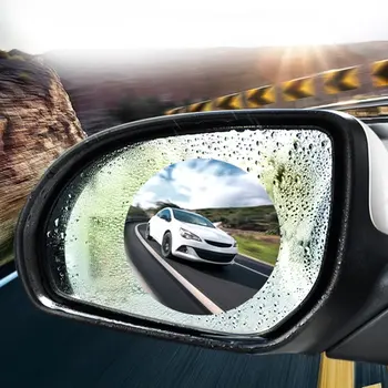 2Pcs Avto Rearview Mirror Dež Filma Strani Okna Film Vzvratno Ogledalo Celoten Zaslon Anti-Fog Nano Nepremočljiva Film