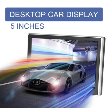 5 palčni TFT LCD Zaslon visoke LOČLJIVOSTI Monitor Avto Pogled od Zadaj Backup ReverseTwo Video Vhodi Za Avto Rearview