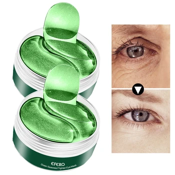 60pcs/box Kolagena Alg Oči Masko za odstranjevanje barve Temne Kolobarje Pod Gel za Oči Obliži Anti-Zabuhlost Anti-Aging Vlažilna Nega Oči