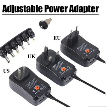 Brezplačna Dostava 30W Napajanje Univerzalno Nastavljiv Adapter AC Za D/C 3V/4.5 V/6V/7.5 V/9/12V 1.5 Univerzalni Adapter za Polnilnik EU/UK