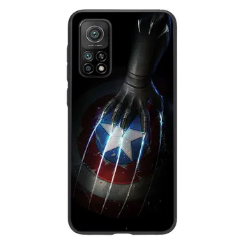 Captain America Marvel Silikonski Pokrovček Za Xiaomi Mi Opomba 11i 11 10T 10 9 9T SE 8 Pro Lite Ultra 5G Telefon Primeru Lupini