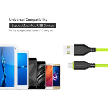 FLOVEME 2.2 Mikro USB Kabel za Hitro Polnjenje TPE USB Podatkovni Kabel Za Samsung Xiaomi Tablični računalnik Android Mobilni Telefon Kabel USB za Polnjenje