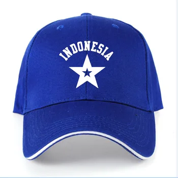 INDONEZIJA moški diy brezplačno meri ime število idn fant klobuk narod zastavo id država republika indonezijski (tiskanje fotografij Baseball skp