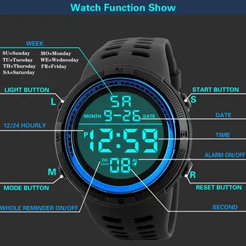 Luksuzni Ure Mens 2021 Honhx Luksuzni Mens Digitalni Led Watch Datum Šport Moški Prostem Elektronski Watch часы мужские