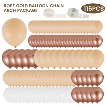 Macaron Balon Garland Arch Set Poroko, Rojstni Dan Baloni, Dekoracija Stranka Baloni Rertro Rose Zlata Baloni Baby Tuš Dekor