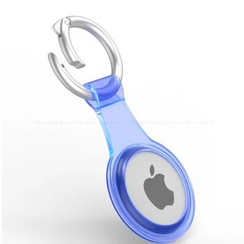 Mehki Silikon TPU Zaščitni ovitek Za Apple Airtags Kritje Hangable Keychain Položaja Lokator Tracker Kritje Za Airtag Primeru