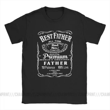 Najboljši Oče, Oče, Očka Največji Svetovni No. 1, Darilne Majice s kratkimi rokavi Moški Bombaž Super T-Shirt Krog Vratu Tee Kratek Rokav Vrhovi Plus Velikost