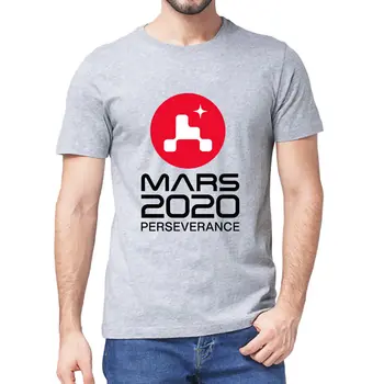 Unisex PROSTOR Mars Rover Vztrajnost 2020 Grafični Bombaž Poletje moška T-Shirt Prostor, Ljubimec Žensk, Mehko Top Tee Darilo