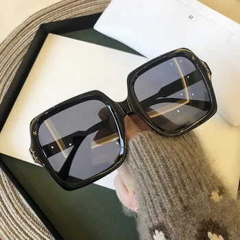 Vintage Oversize Kvadratnih Sončna Očala Ženske C Blagovno Znamko, Design, Big Okvir Ženske Sončna Očala Moda Gradient Ženska Očala Oculos