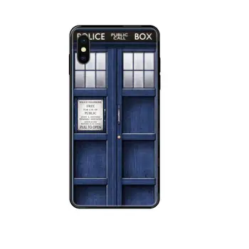 Zdravnik, Ki Tardis Policijski Box Črni Najnovejši Za Galaxy Note 4 8 9 10 20 Pro Plus J6 J600 J7 J730 J8 J810 M30s M80s 2017 2018