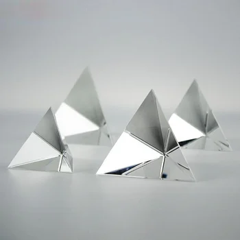 80 mm Kakovosti Stekla Pregleden Mavrica Polyhedral Piramida Prizmo Kristalno Steklo Piramida Optični Piramida Kristalno Mavrica Piramida