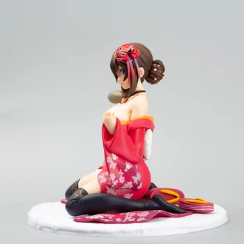 Japonski Anime Slika 16 cm Materni Roza Mačka Mataro Kimono Dekle PVC Akcijska Figura Model Igrača Odraslih Zbirateljske Lutka Figma Darilo