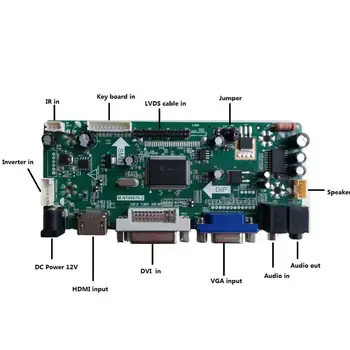 Komplet za HT140WXB-100/HT140WXB-501 M. NT68676 HDMI je združljiv+DVI+VGA LCD LED panel 1366 X 768 Krmilnik Odbor 40pin moitor Zaslon