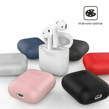 Za Airpods 2 Mehki Silikonski Slušalke Kritje Brezžično Tehnologijo Bluetooth Slušalke Zaščitni Rokav Za Apple Airpods 2 Primera